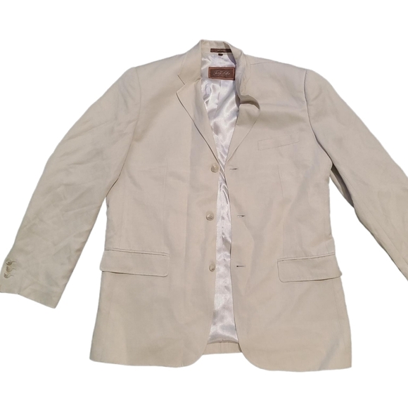 TASSO ELBA silk and linen sport coat M - Picture 5 of 14